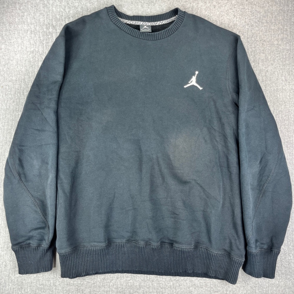 Michael Air Jordan Sweatshirt Men XXL Jumpman Logo Crewneck Fleece Pullover